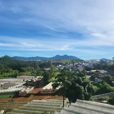 a view of da lat from a mountain top.